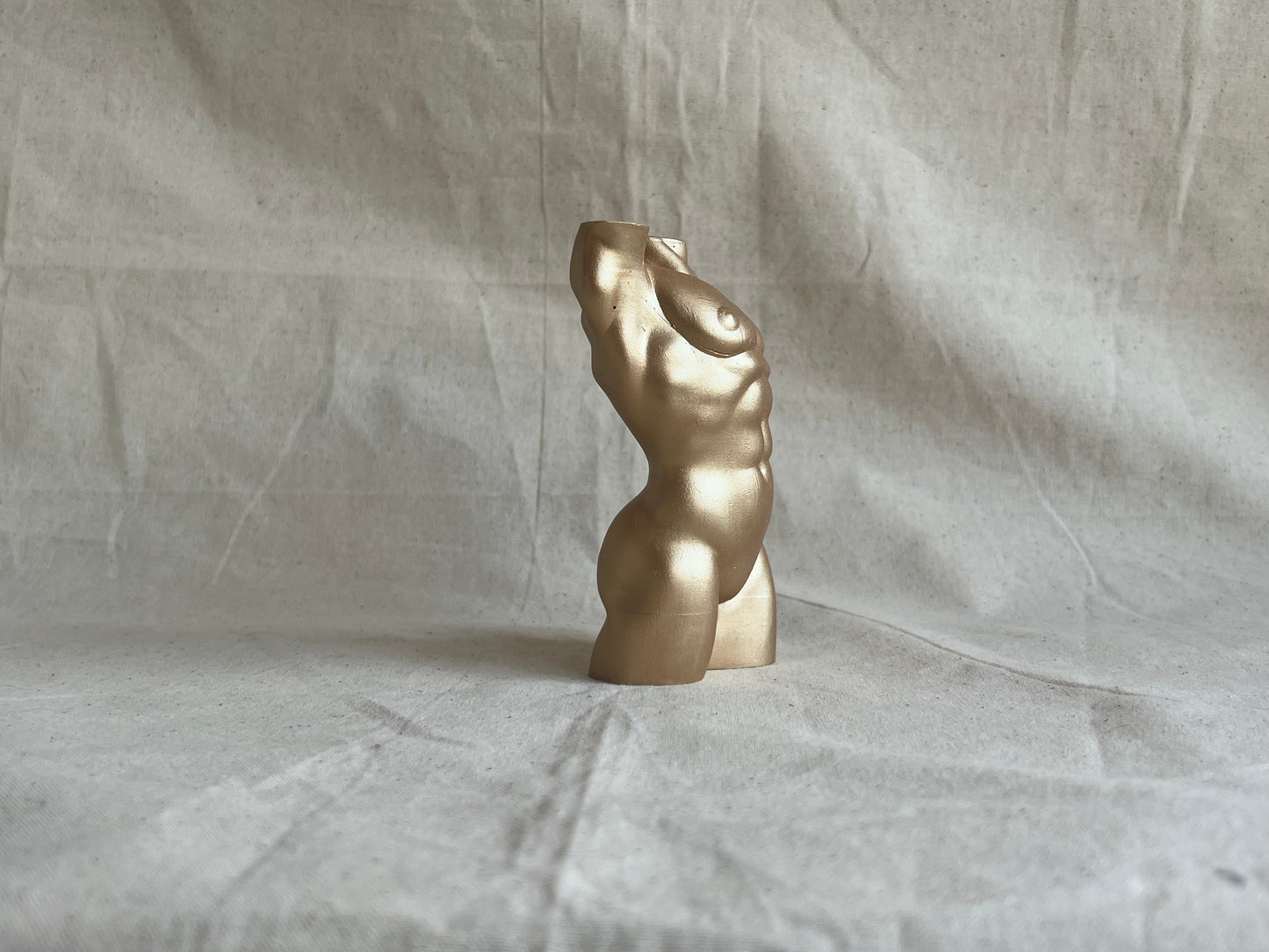 transgender body sculpture in gold [5 inch]