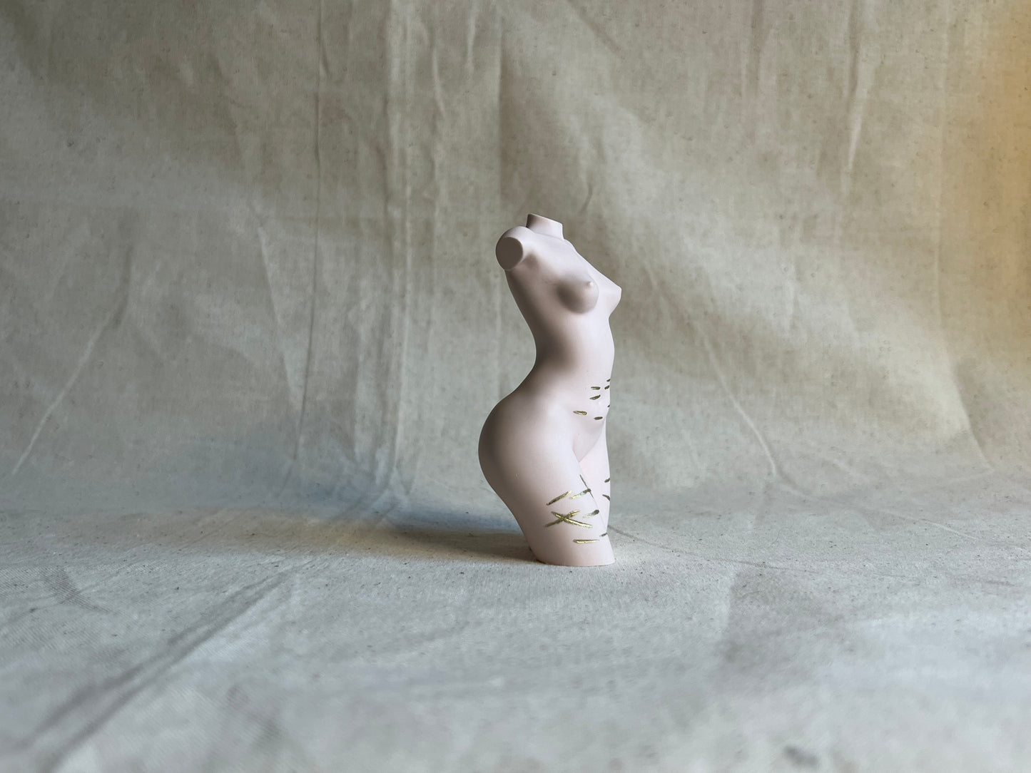 small breast body sculpture with sh scars [4 inch]