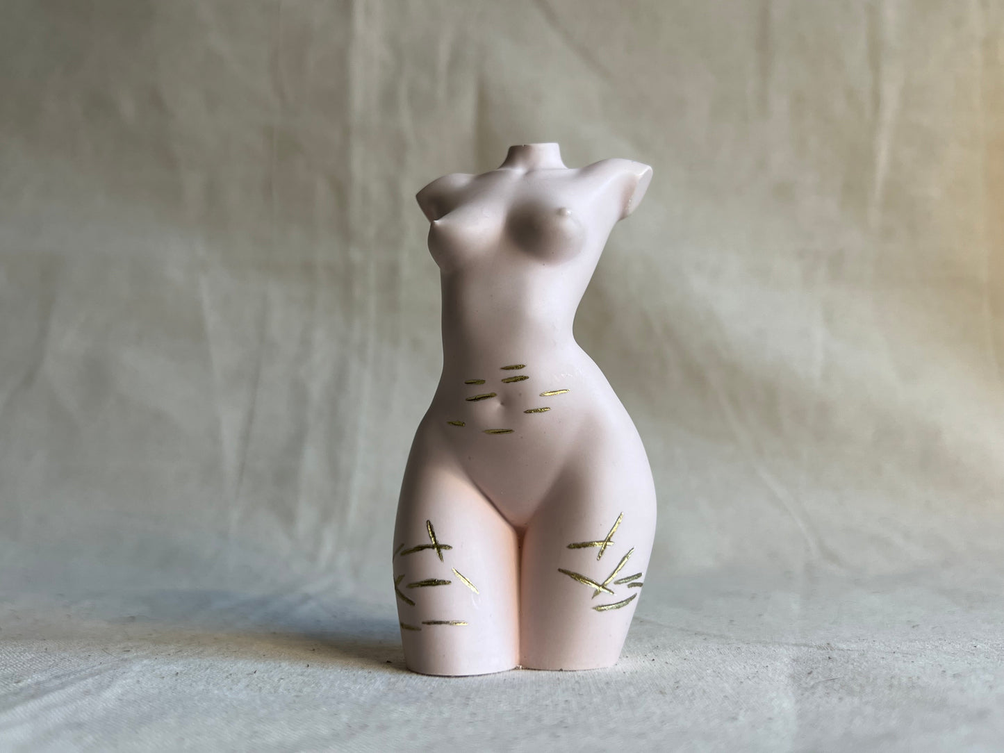 small breast body sculpture with sh scars [4 inch]