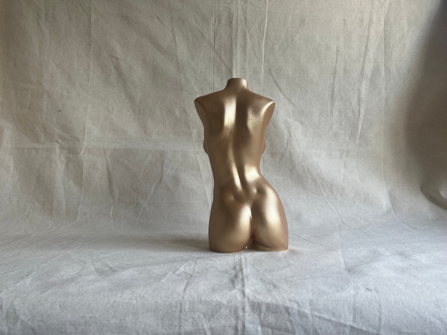 LARGE 8 inch big breast body sculpture in gold[8 inch]