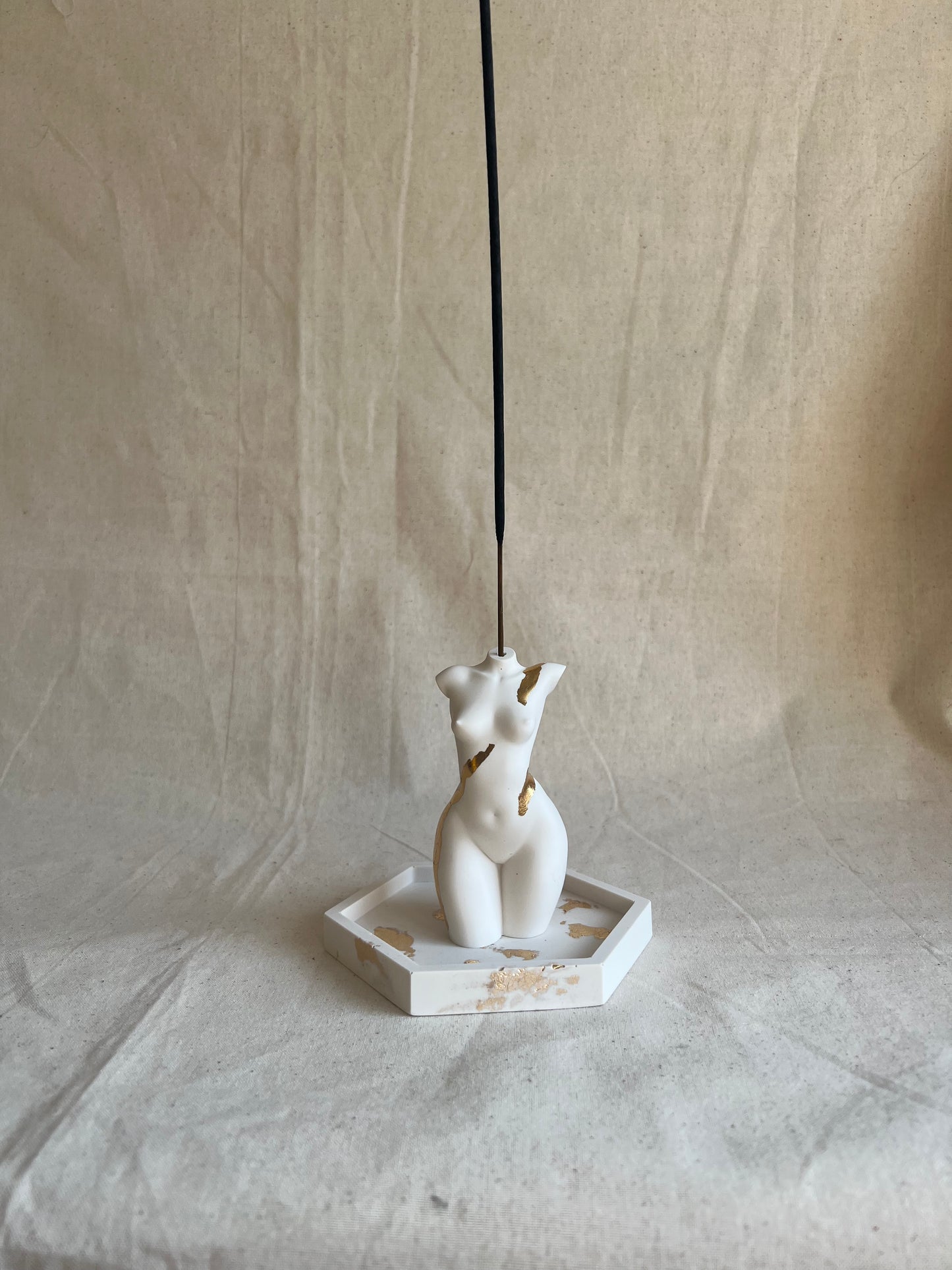 small breast torso incense holder [4 inch]