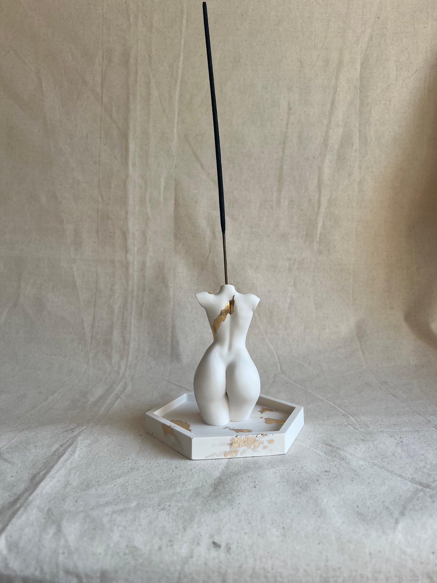 small breast torso incense holder [4 inch]