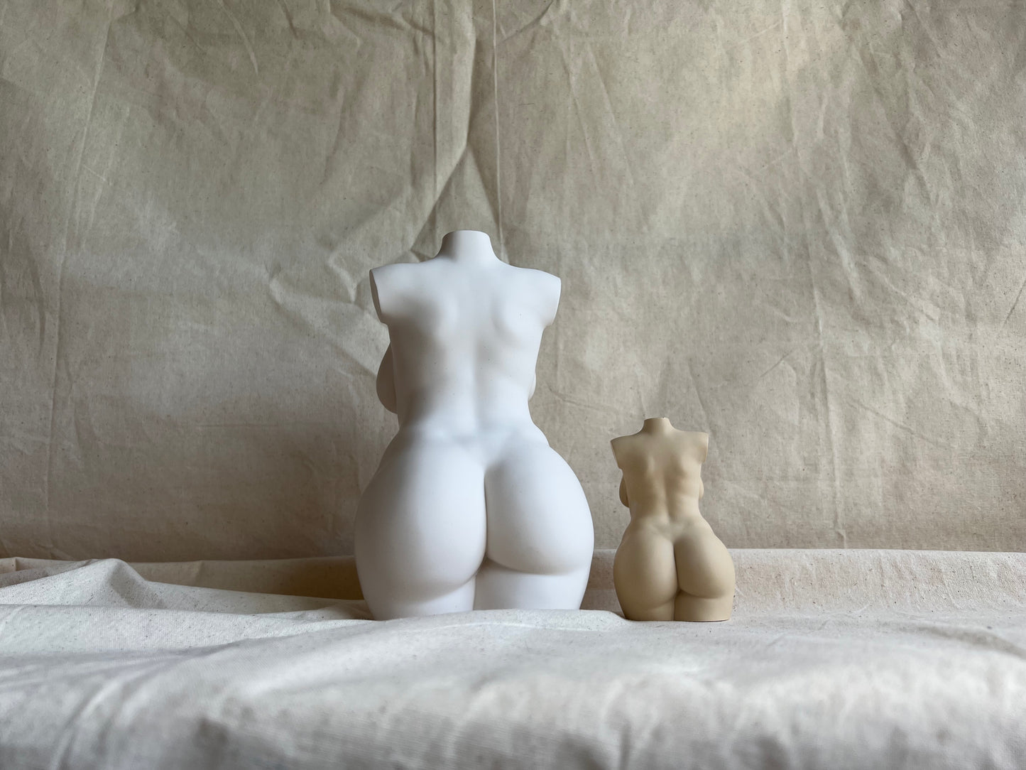 LARGE 8 inch plus size body sculpture with c section scar and stretch marks