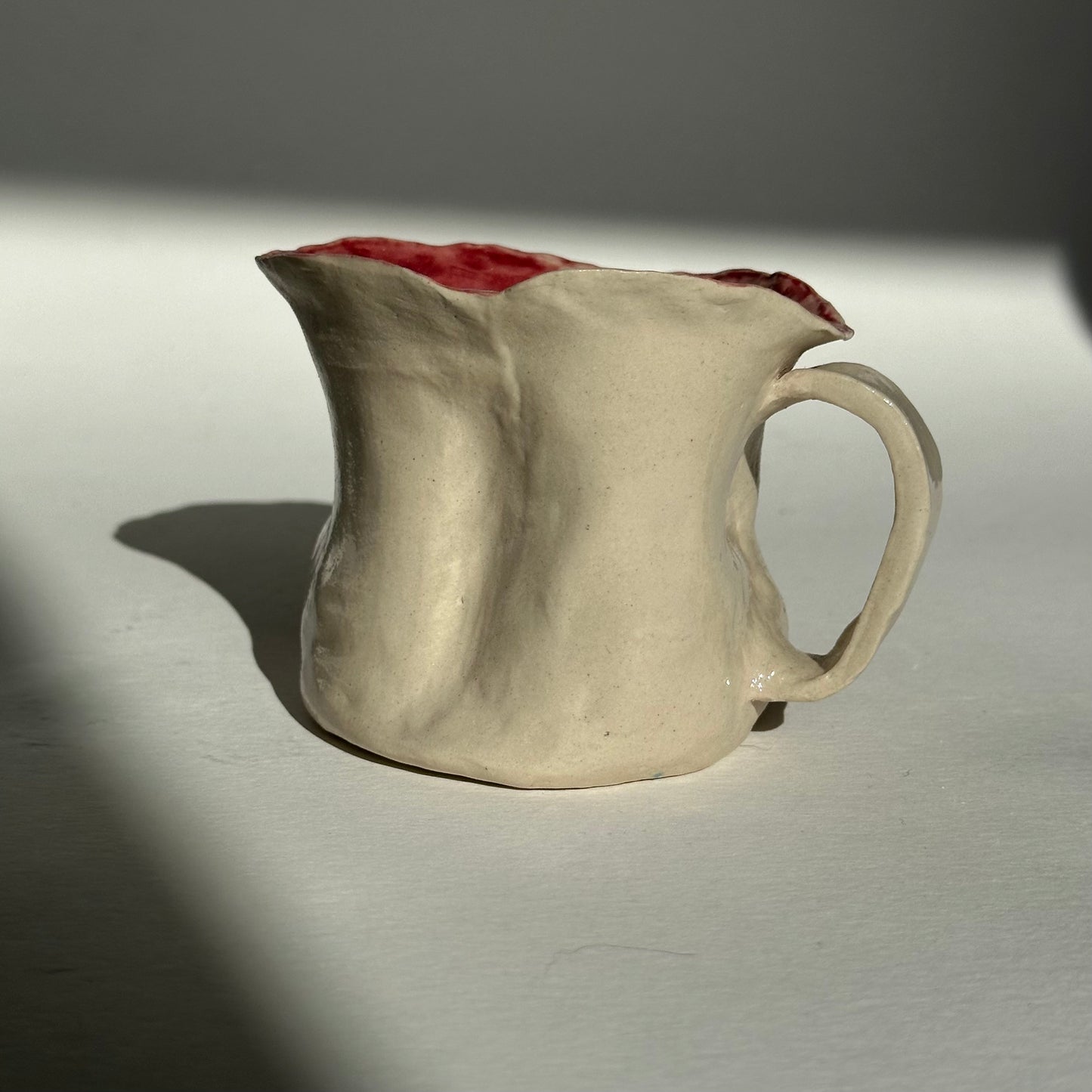 small ceramic cup, belly shaped mug, unique pottery, gift, body positive, normative, 100 ml