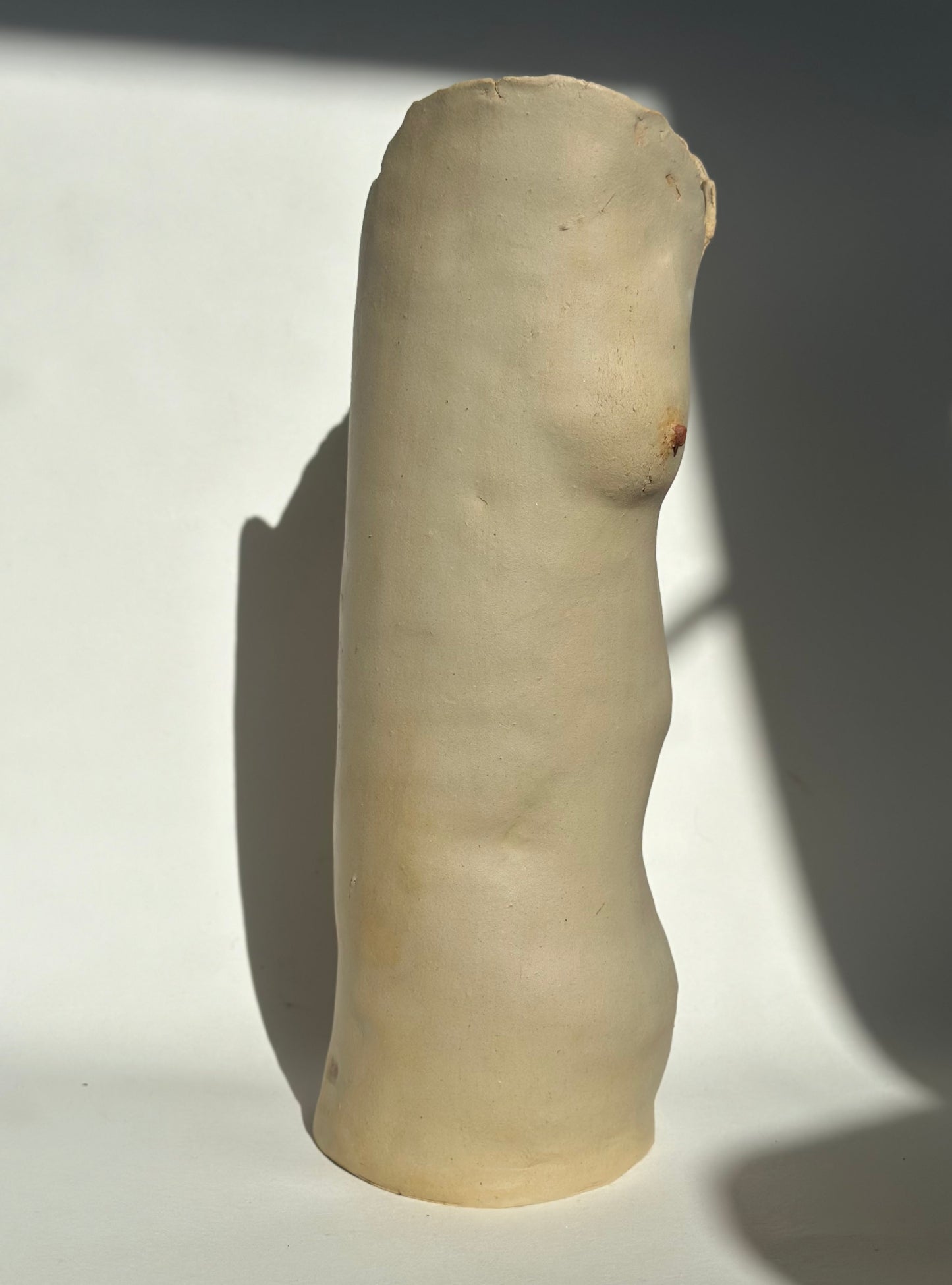 body sculpture vase, stretch marks, body positive, normative, unique pottery, ceramics art