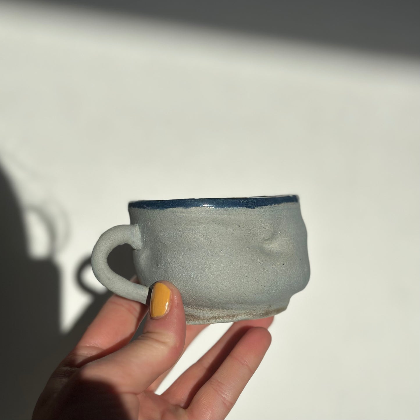 small ceramic cup, belly shaped mug, unique pottery, gift, body positive, normative, 150 ml