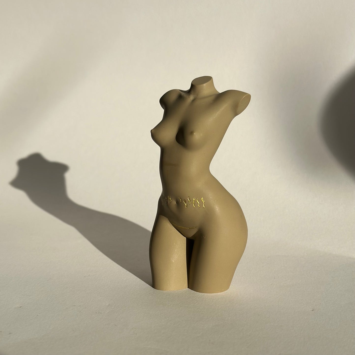 small breast body sculpture with c section scar [4 inch]