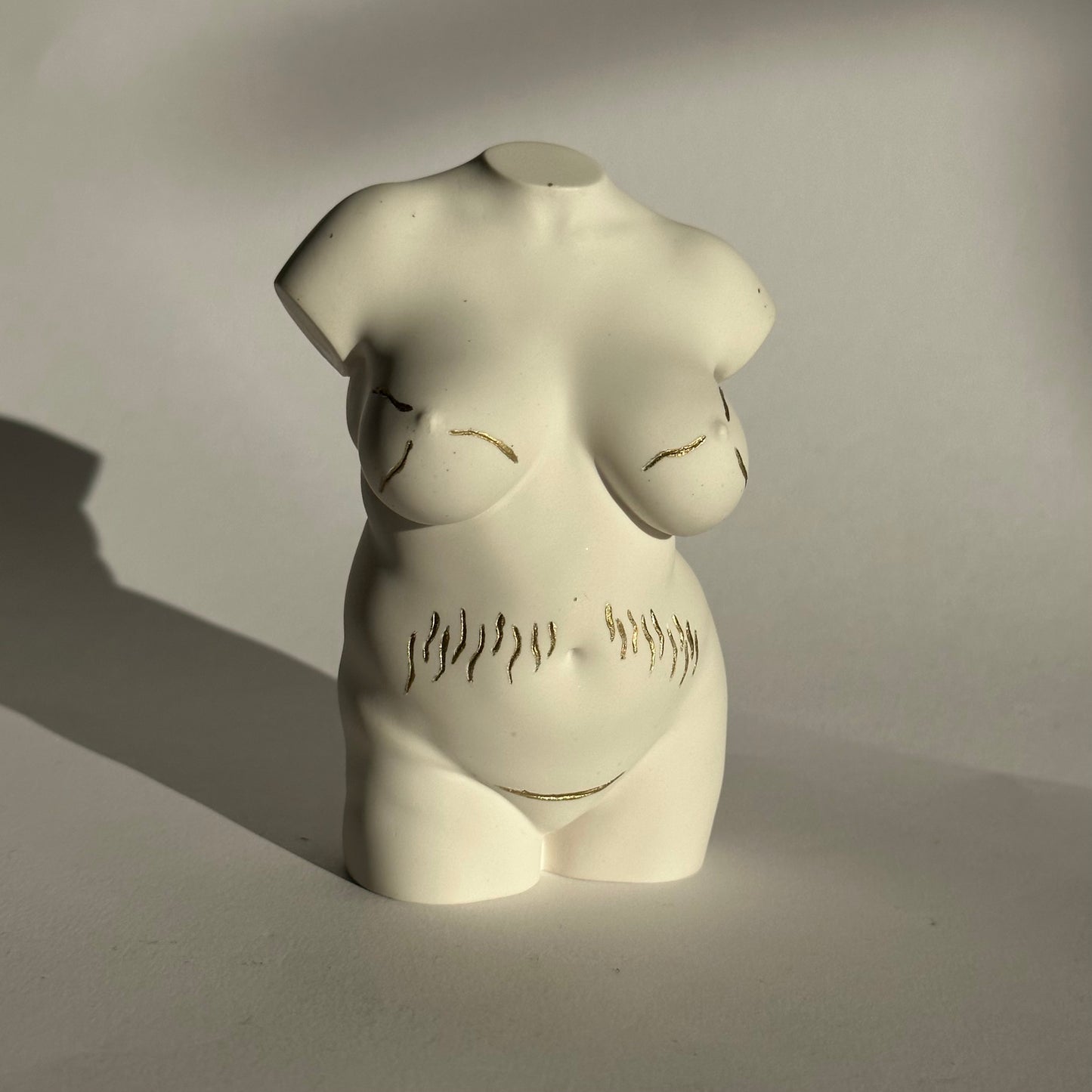 plus size body sculpture with c-section scar & stretch marks [4 inch] - ready to ship