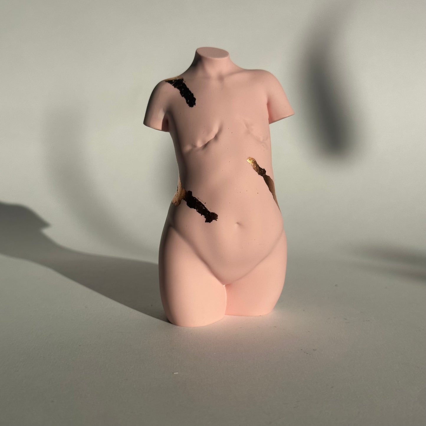 mastectomy body sculpture with flakes [4 inch] - ready to ship