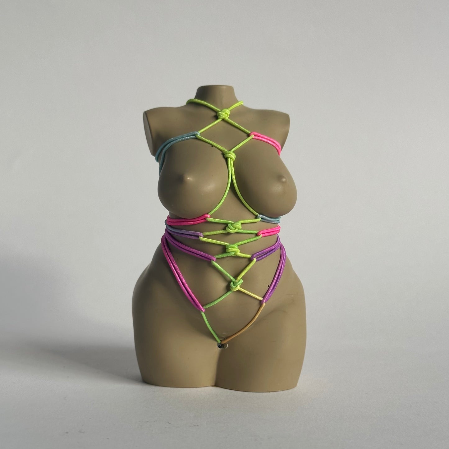 plus size body sculpture with shibari [4 inch] - ready to ship