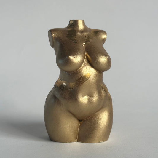 plus size body sculpture in gold [4 inch] - ready to ship