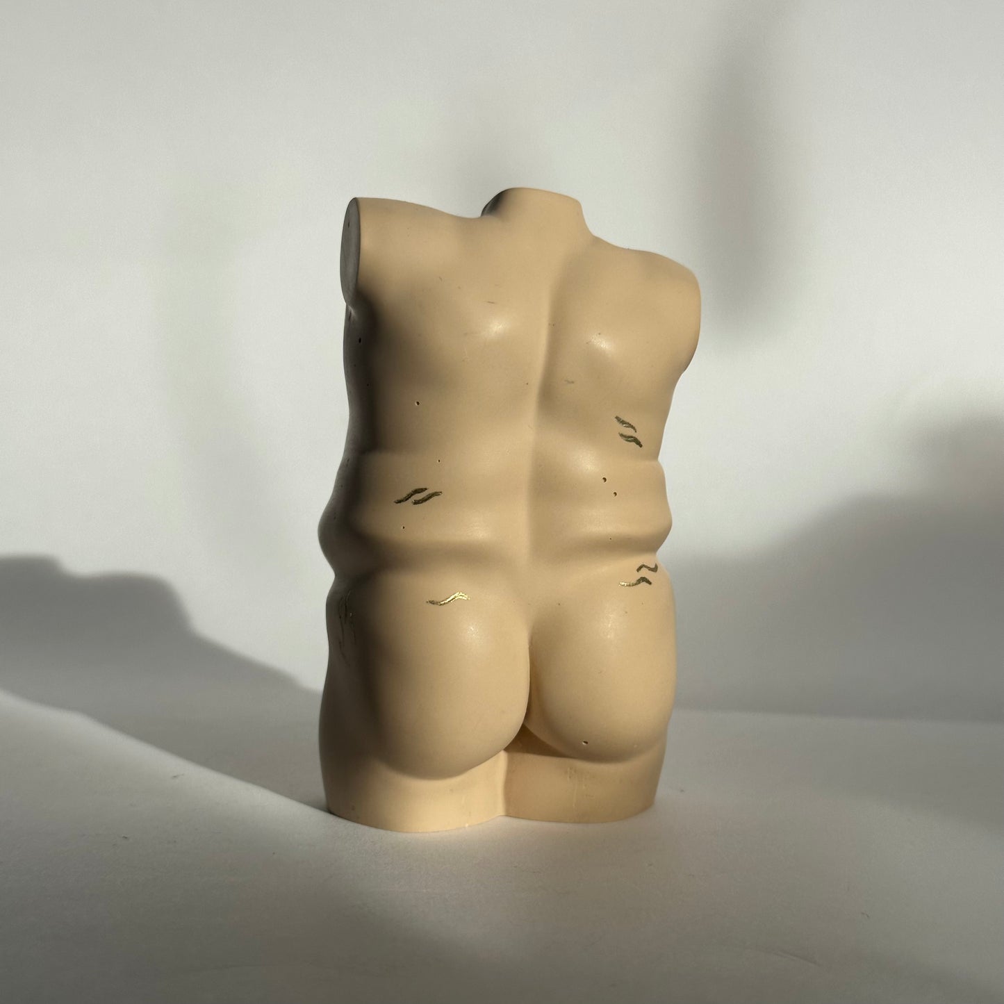 plus size male body sculpture with stretch marks [4 inch] - ready to ship