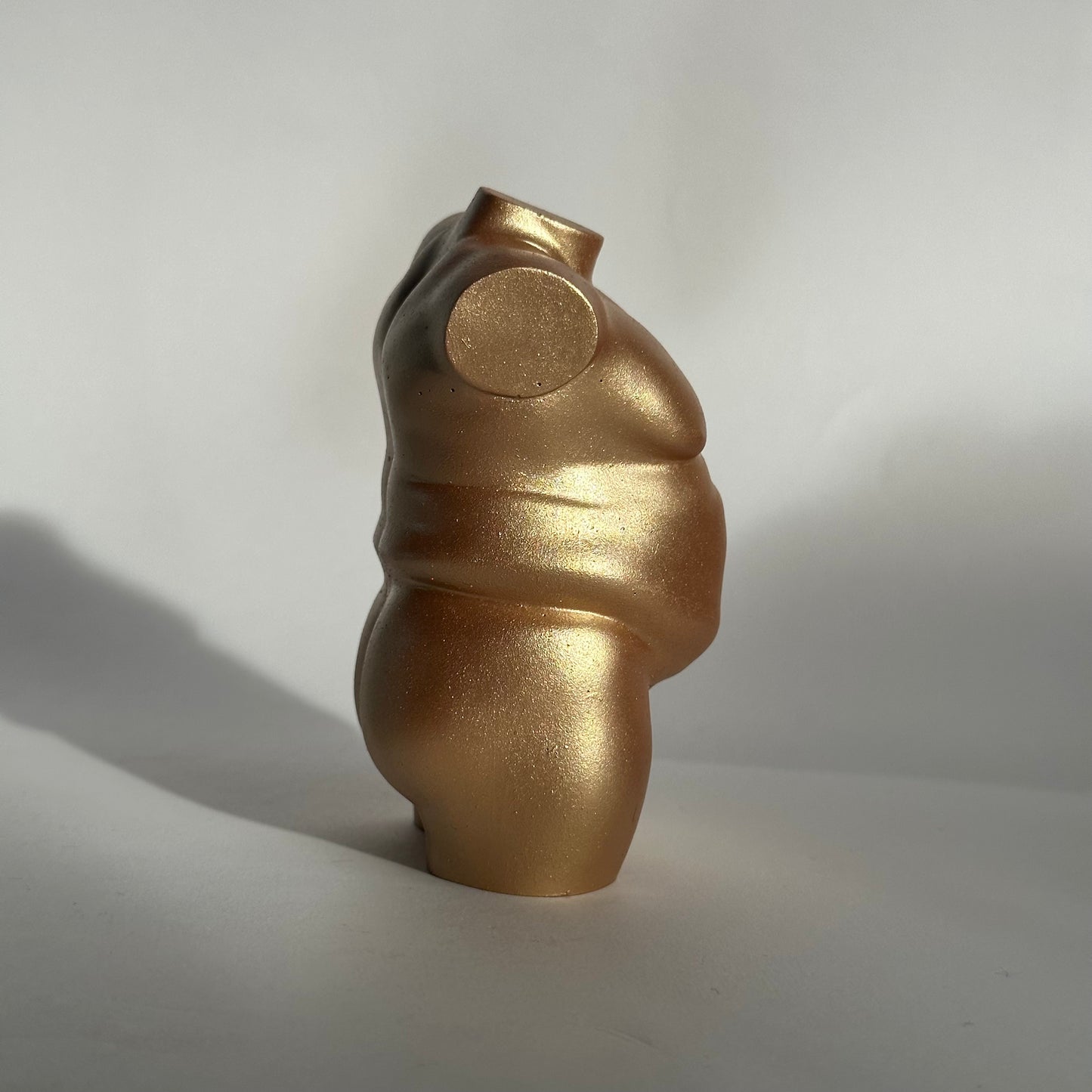 plus size male body sculpture in gold [4 inch] - ready to ship