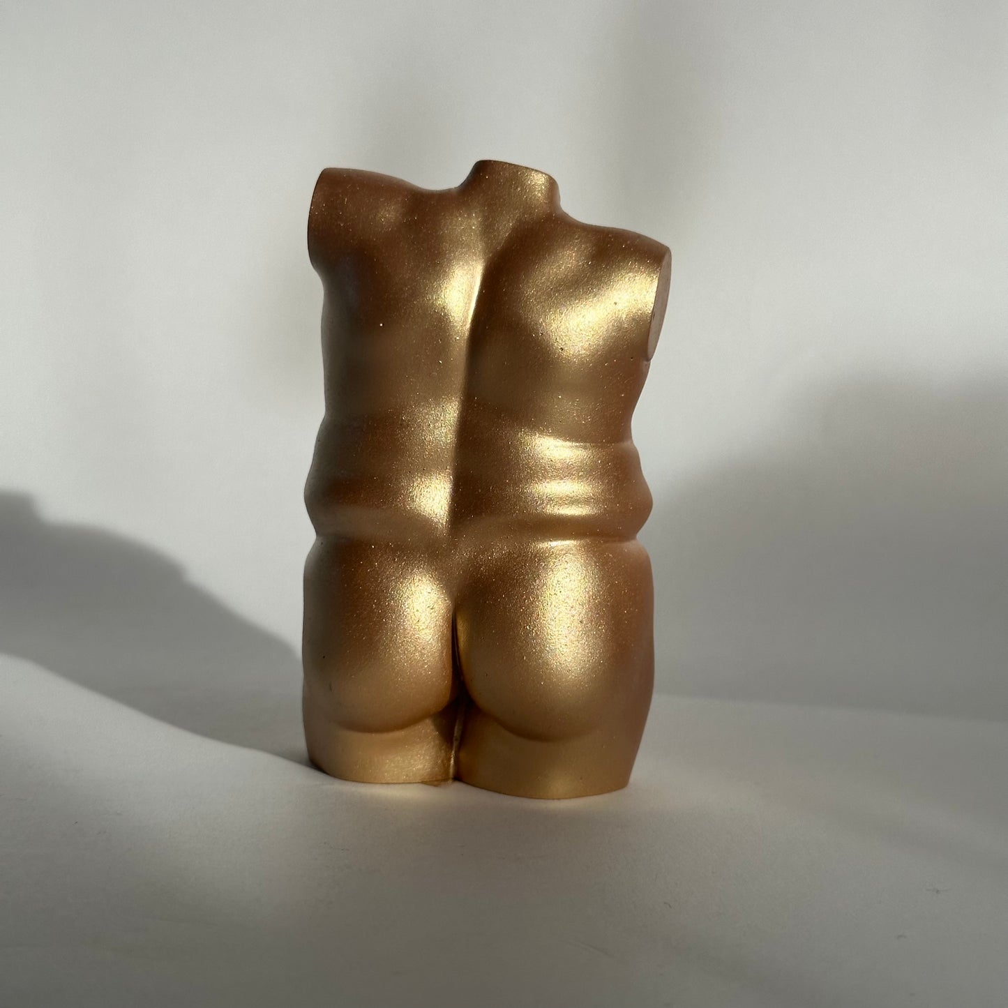 plus size male body sculpture in gold [4 inch] - ready to ship