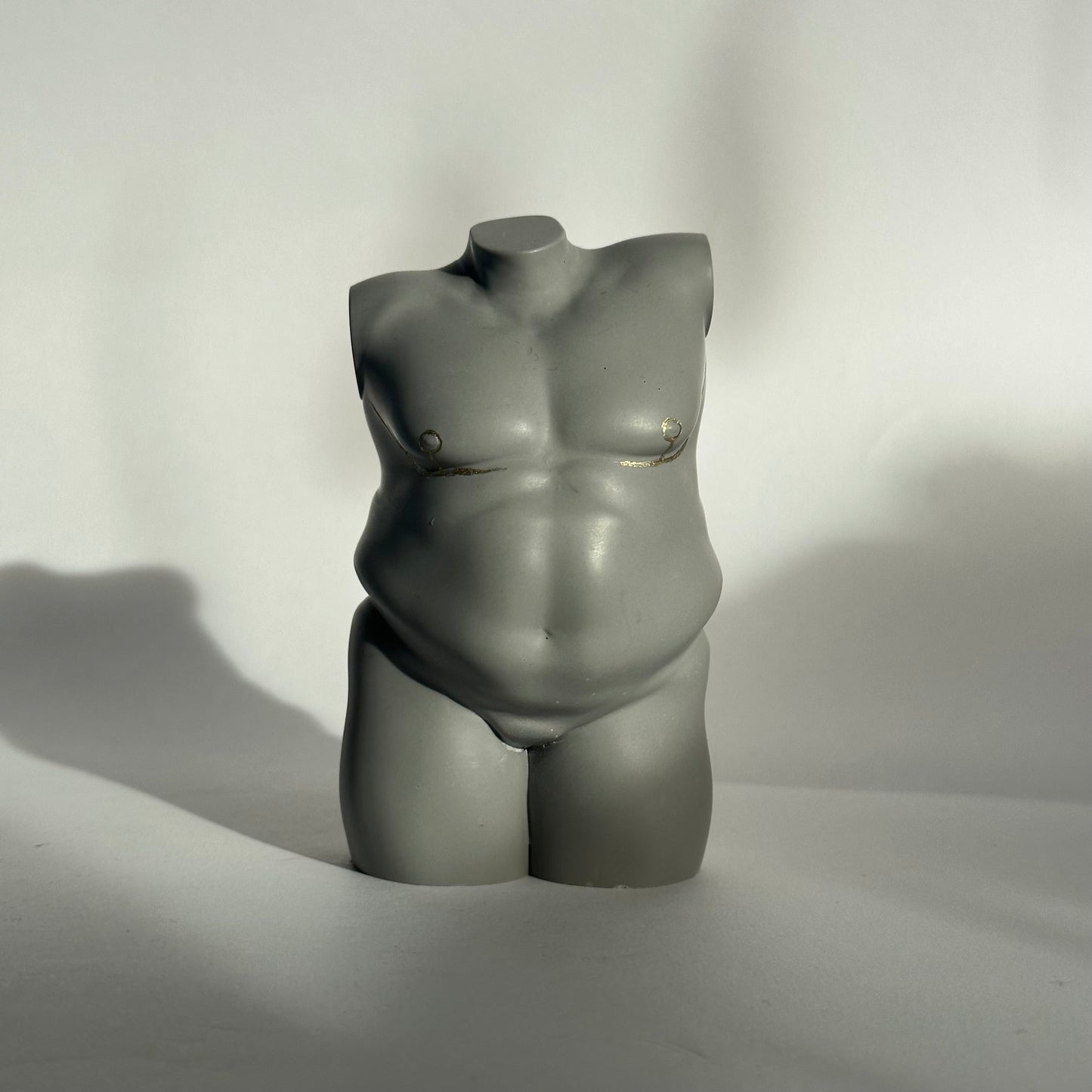 transgender plus size body sculpture with mastectomy scars [4 inch] - ready to ship