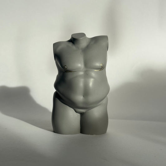 transgender plus size body sculpture with mastectomy scars [4 inch] - ready to ship