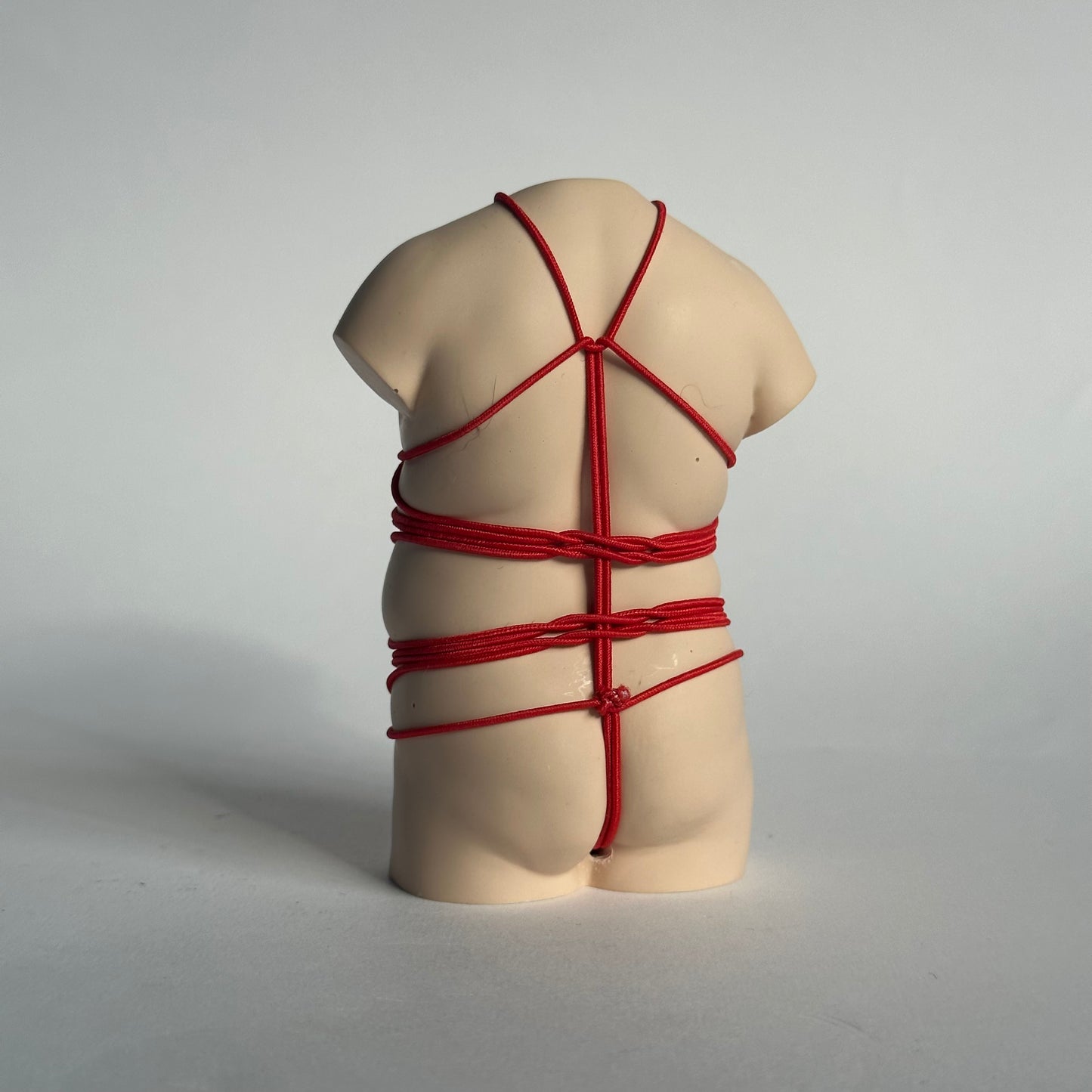 plus size male body sculpture with shibari [4 inch] - ready to ship