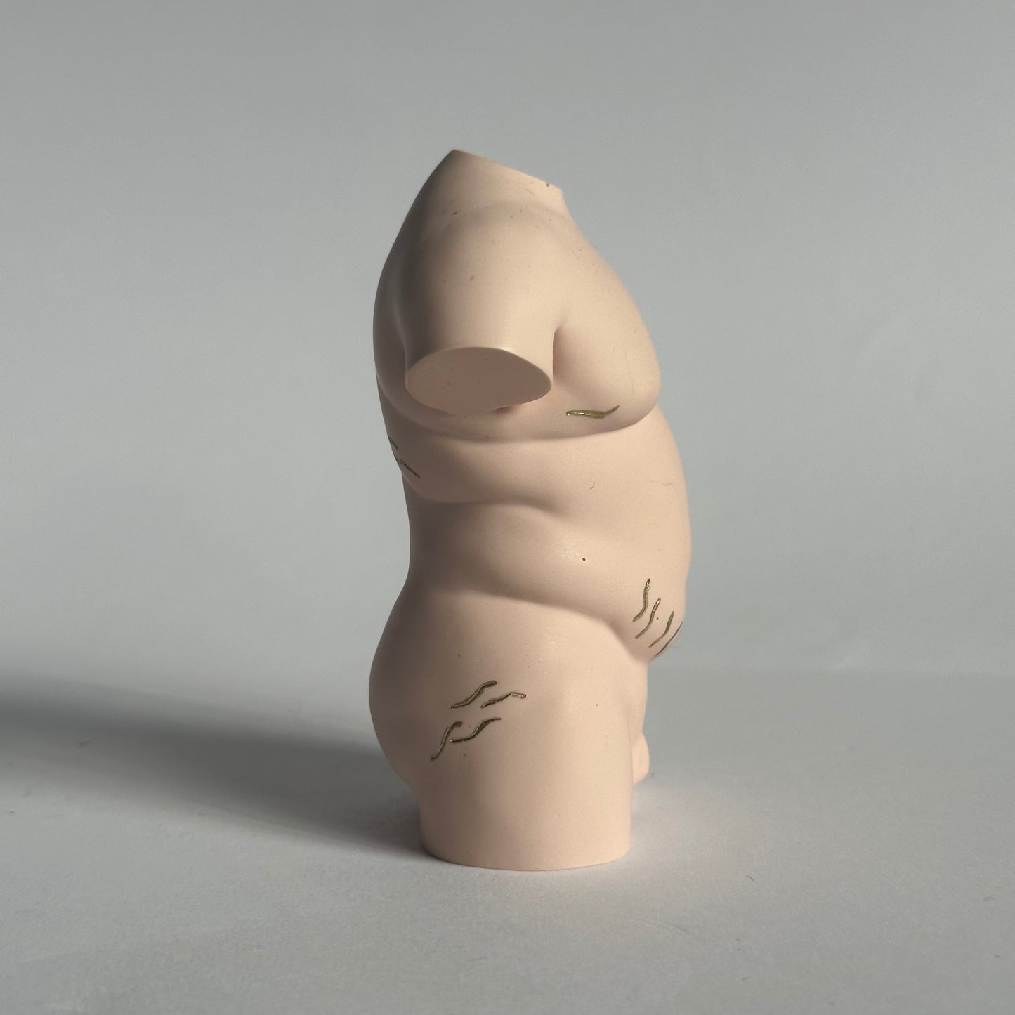 plus size male body sculpture with stretch marks [4 inch] - ready to ship