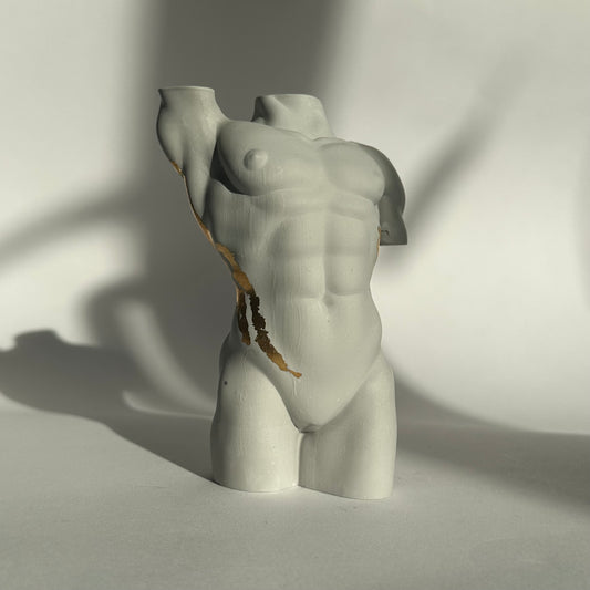 transgender body sculpture with flakes [5 inch] - ready to ship