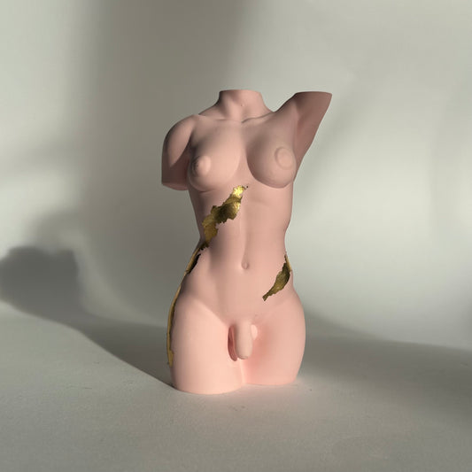 transgender body sculpture with flakes [5 inch] - ready to ship