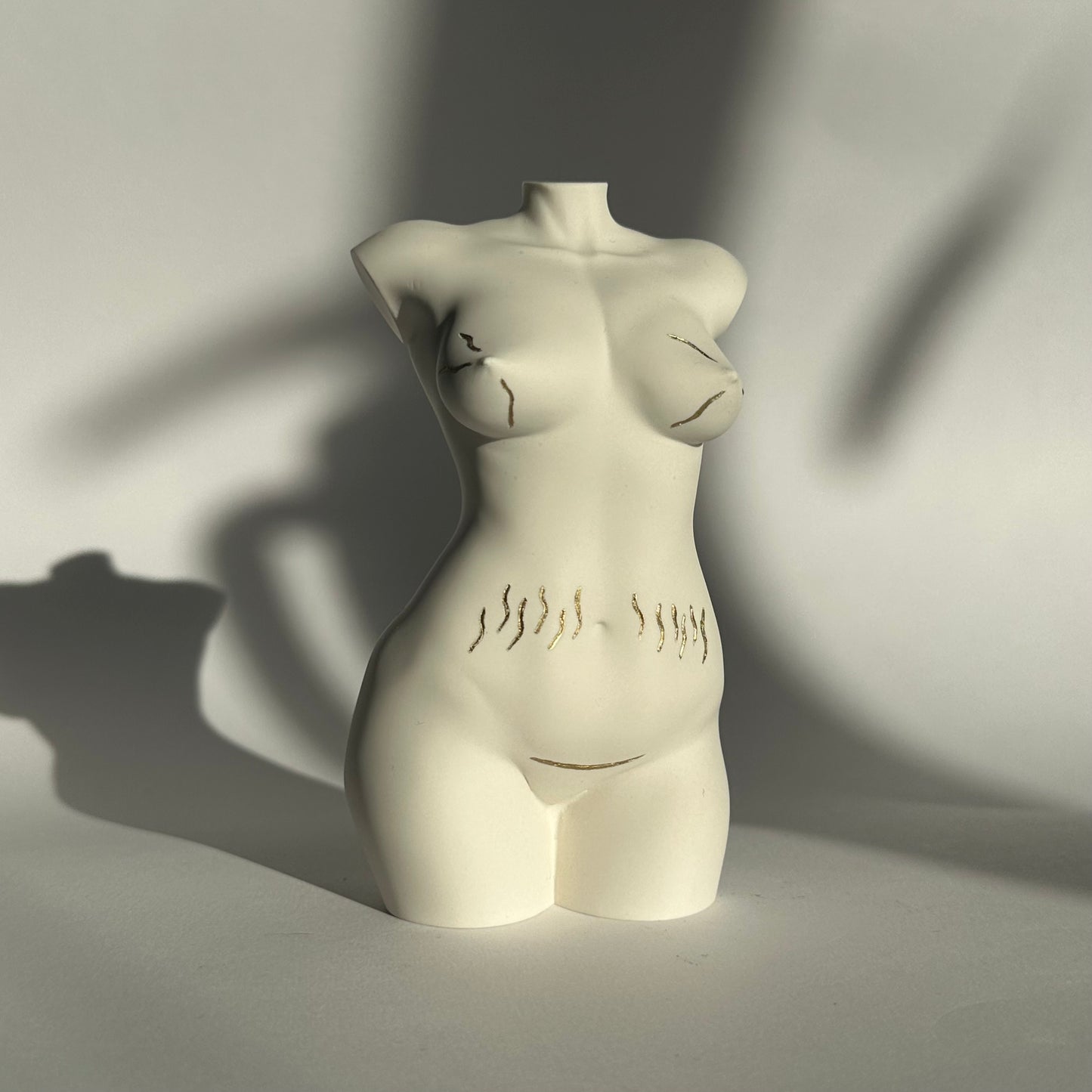 curvy body sculpture with c-section scar & stretch marks [5 inch] - ready to ship