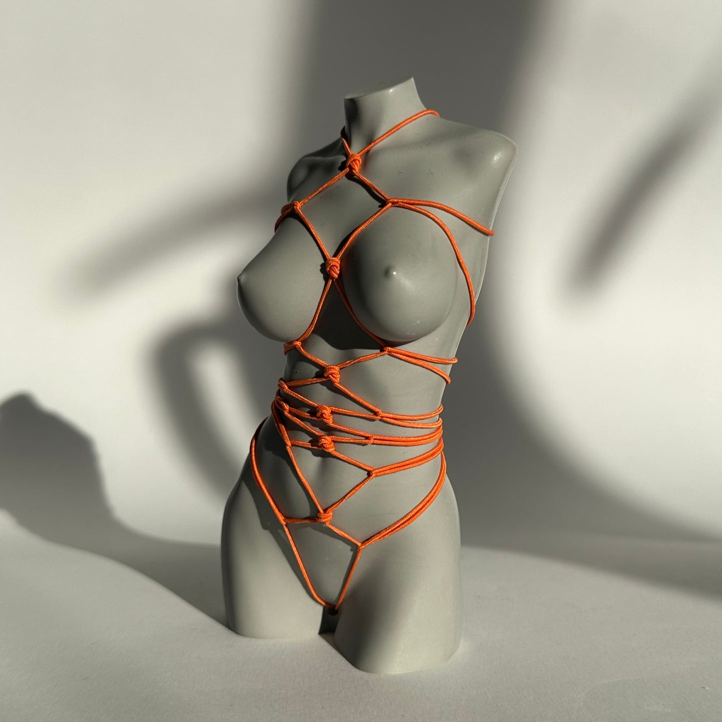 big breast sculpture with shibari [5 inch] - ready to ship