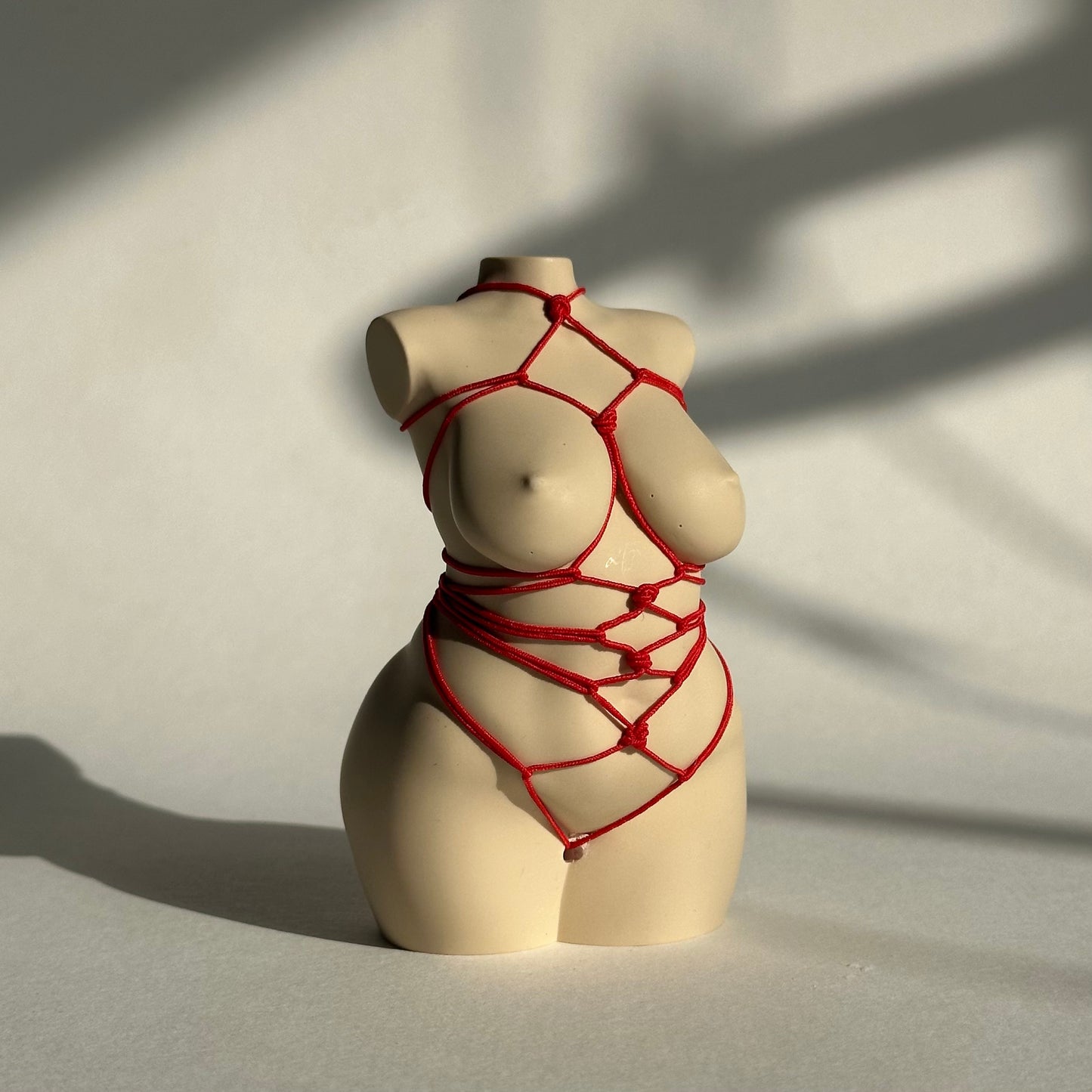 plus size body sculpture with shibari [4 inch] - ready to ship