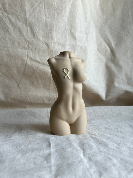 breast cancer awareness body sculpture [6 inch]