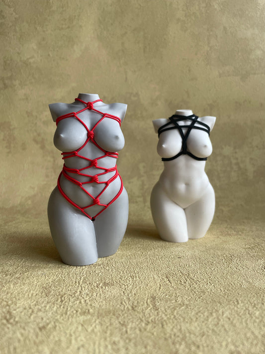 curvy body sculpture with shibari  [4 inch]